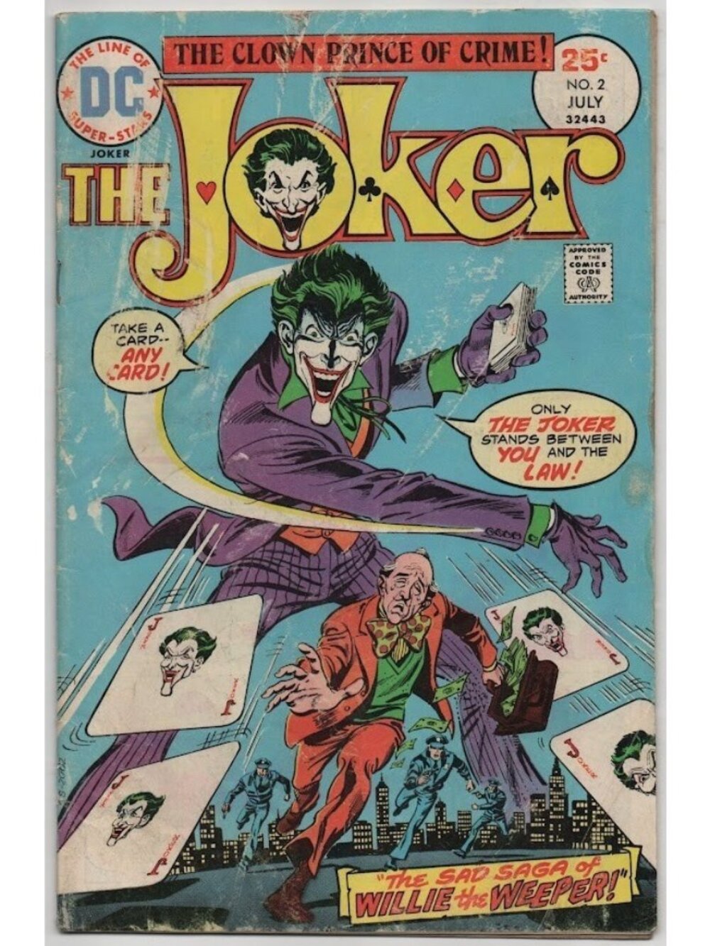 Joker 2 DC Comics 1975 GD/VG 3.0 Willie The Weeper Prince of Crime